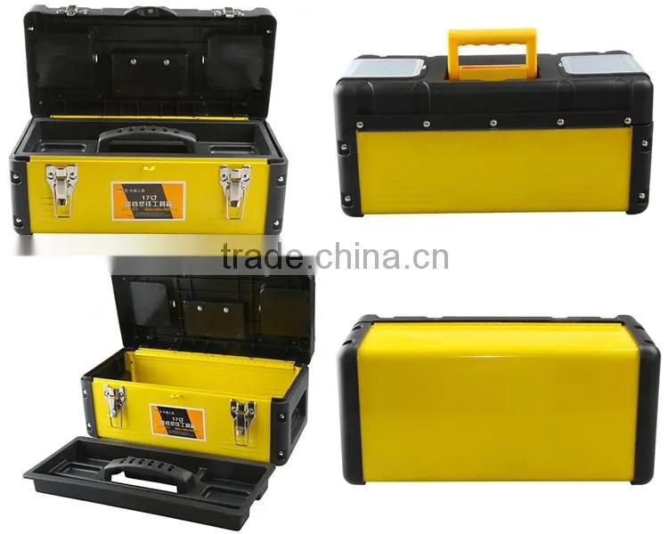 Custom color muti functional empty storage stainless steel tool box