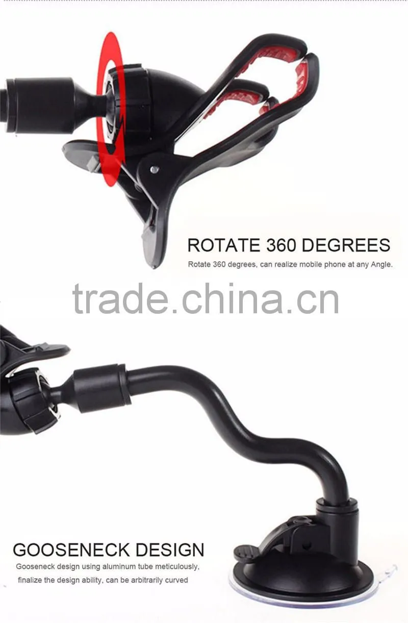 360 Degree Rotating Secure Car Suction Cup Magnetic Stand Mount Universal Mobile Phone Holder for iphone