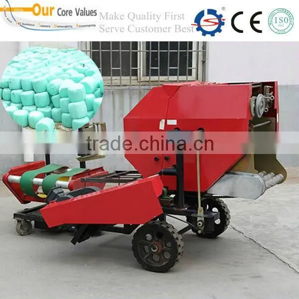 High efficiency hay bundling machine with wrapping function