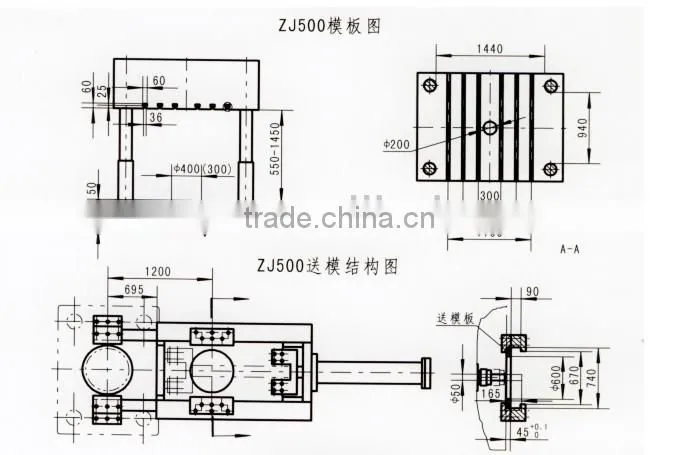 ZJ500-5000kn Full vertical rotor die casting machine