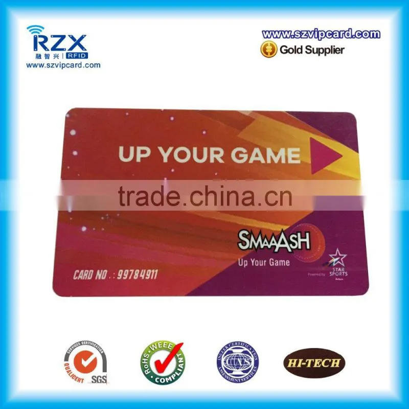 printable 125khz writable rfid plastic pvc chip card