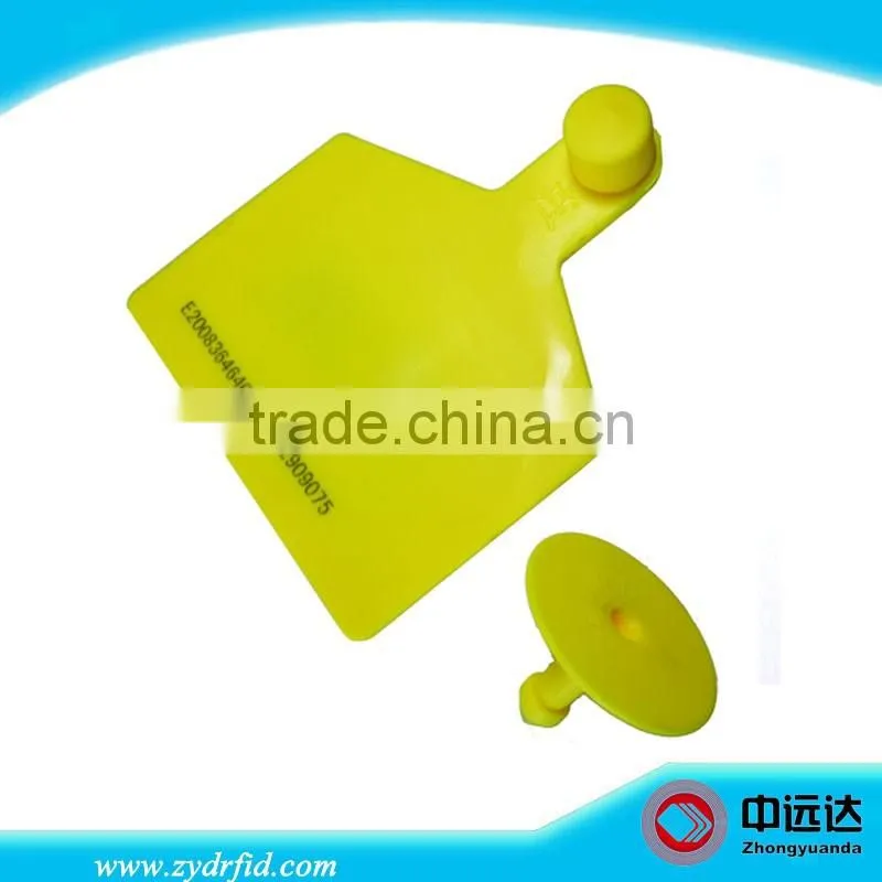 UHF Read & write RFID ear tag, RFID plastic ear tags for cattle