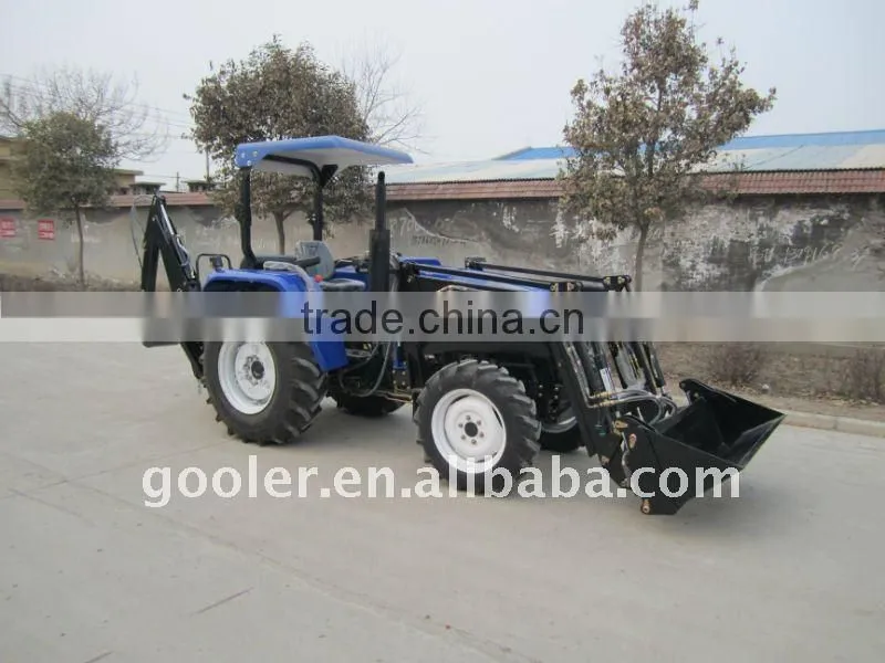 compact garden tractor with Front end loader and Backhoe/excavator