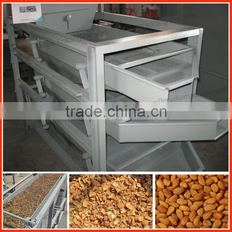 Popular almond husk and kernel separating machine/almond hazelnut shelling and separator machine/kernel husk separation machine