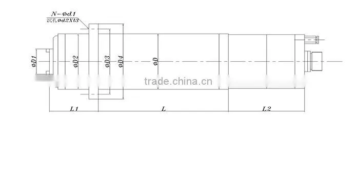 Electric spindle machining center spindle motor
