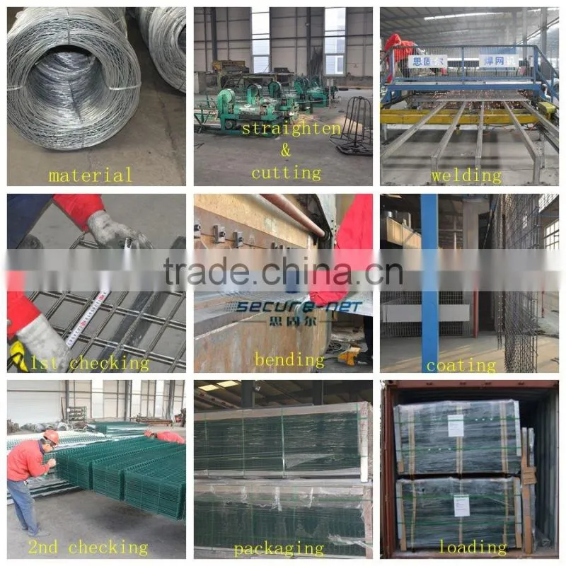 Rot proof powder coating metal garden fencing