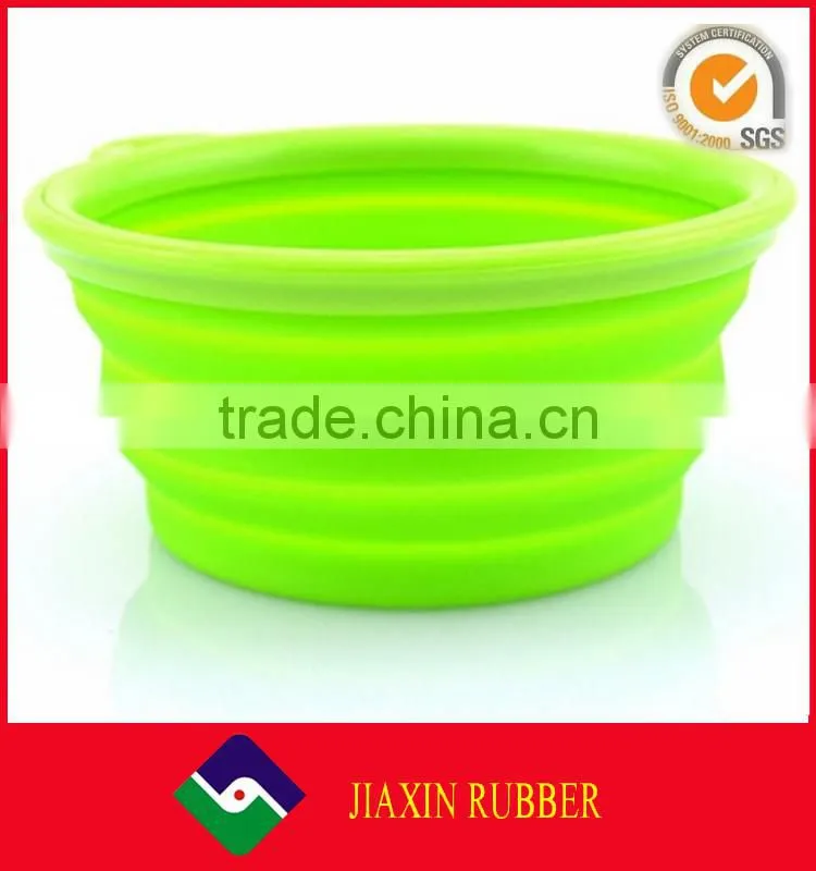 Colourful Foldable Silicone Dog Bowl, silicone pet bowl, silicone collapsible bowl