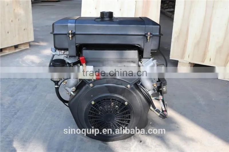 Model SV840F Electric Start Air-cooled 20hp v-twin air cooled diesel engine