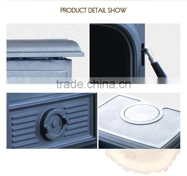 Cast Iron Free Standing Indoor & Outer door wood fireplace with good quality