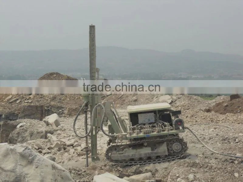 30m blast hole drilling rig with hydraulic driving system