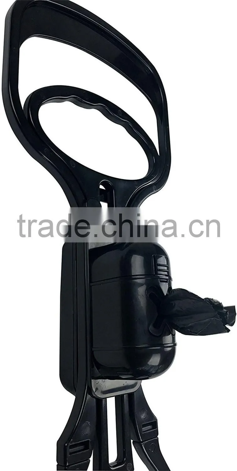 Plastic Pet Dog Poop Picker Scooper Bag Dog With Light And Garbage Box