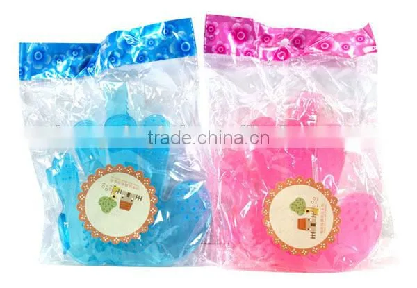 silicone dog cat pet grooming wash brush hand wearable food grade