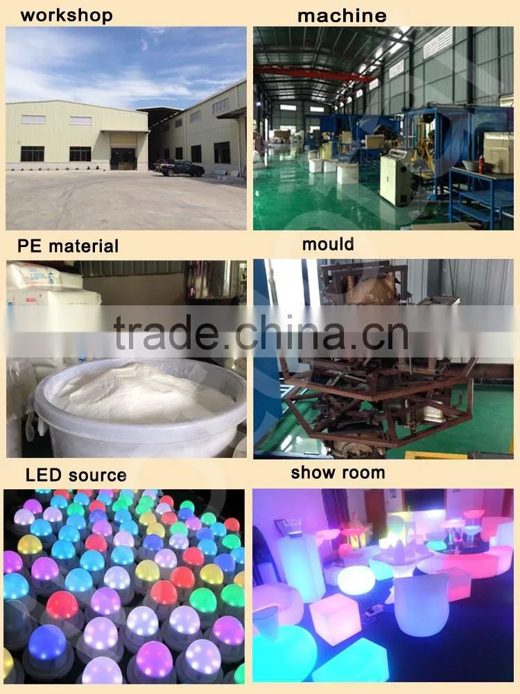 Modern Hotel Nightclub Bar Illuminated LED Sofa LED Chair