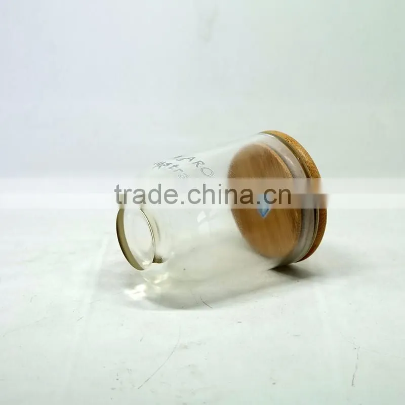Round bottom clear glass candle jars candle holders wholesale