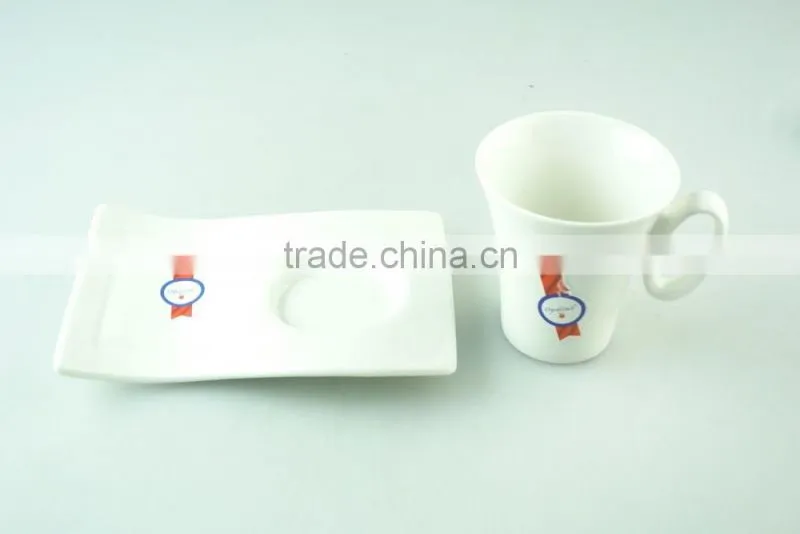 unique porcelain coffee cup and saucer , wholesale coffee cup and saucer in stock