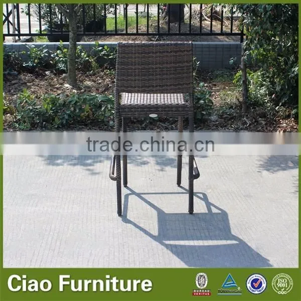 Modern stackable bar chair with footrest