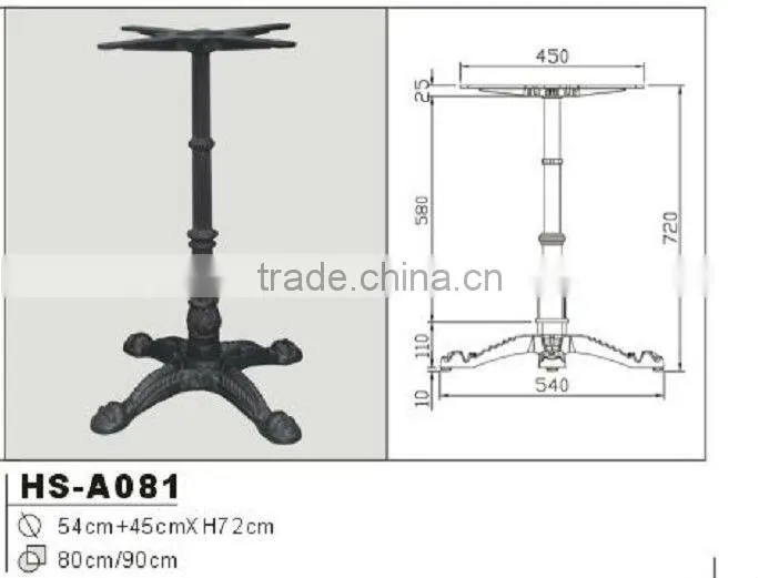 indoor antique cast iron table leg for sale
