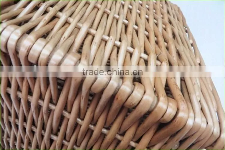 Custom Large Cube Sundries Wicker Storage Basket with Lid