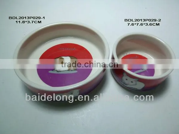 2013 Sensible Ceramic Pet Food Bowl, 6" Porcelain Pet Bowl for Dog