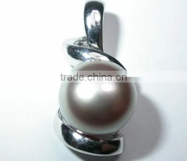 Silver 825 women gift pearl rings Tahitian Pearl Ring