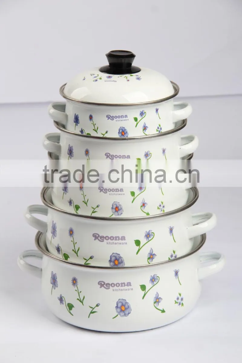 Hot new products 16-24cm 673DB enamel casserole cookware