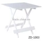 Square Fir Material White Folding Table
