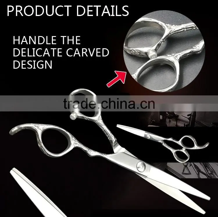 QJ-HS102 Convex Blade Japan VG-10 Cobalt Steel Hair Scissors Wholesale