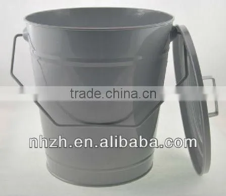 homeware with lid matte black metal waste bin