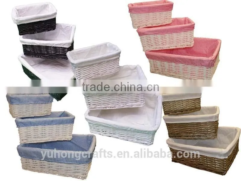 2015 Box style Willow basket wholesale
