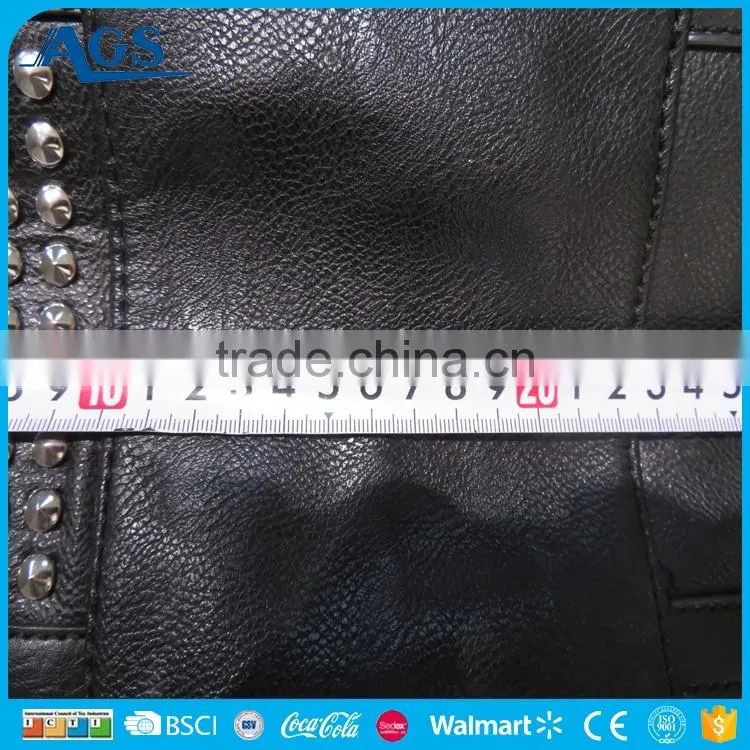 Professional direct custom logo lady tote bag in black