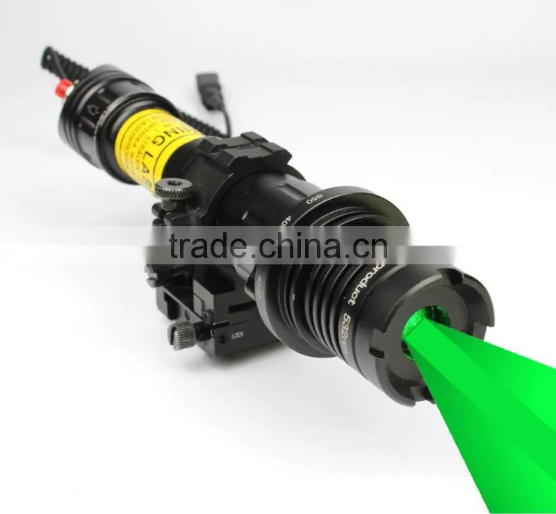 Subzero Power and Laser Beam Adjustable Long Distance Green Laser Designator Sight, torch laser illuminator light