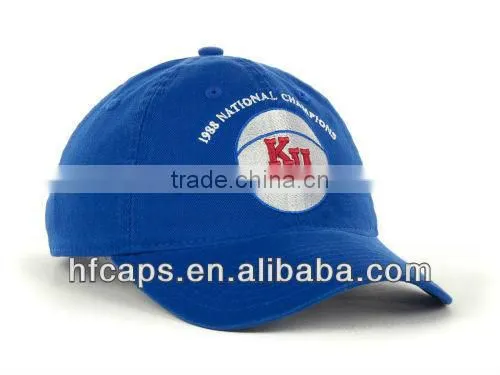 Royal applique custom 6 panel wide brim baseball hat