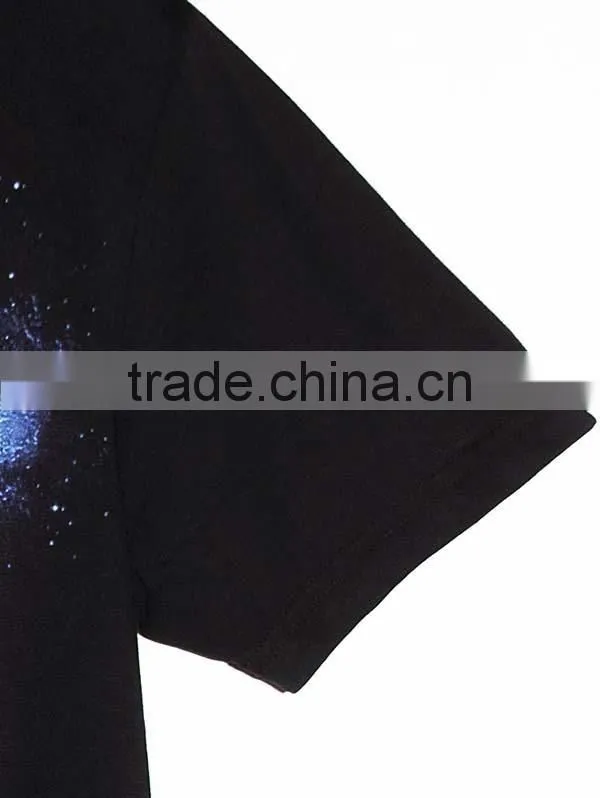 2015 Latest Mass Production Custom Printed Galaxy T-shirts