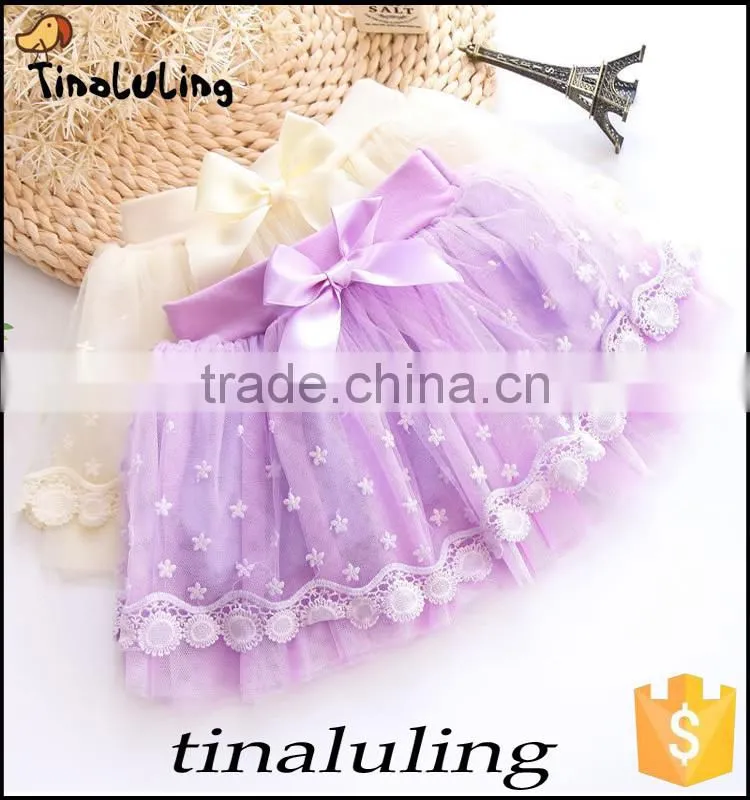 WHOLESALE LILAC GIRLS LACE SKIRTS BABY TUTUS CHILDREN PETTISKIRTS