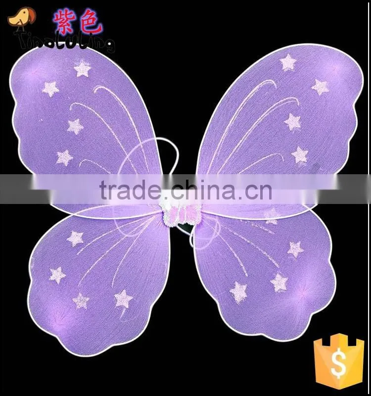wholesale factory directly girls single cheap angle fairy wings for party decorations