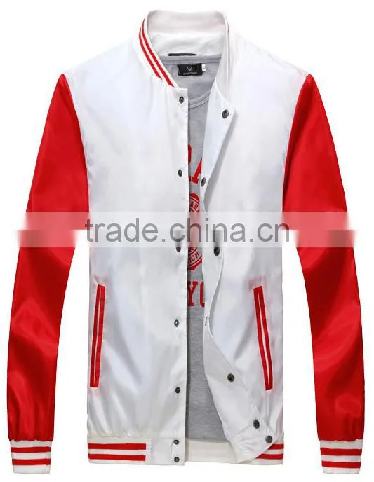 customize high quality fashion sunshine youth varsity jackets, cheap college clothing