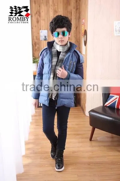 sweet fashion boys wear winter design with hood
