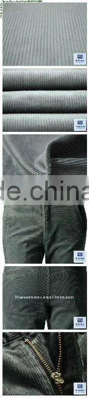 100% COTTON CORDUROY FABRIC IN SOLID DYED AND PRINTED FINISHED 6W 12X16/64X128