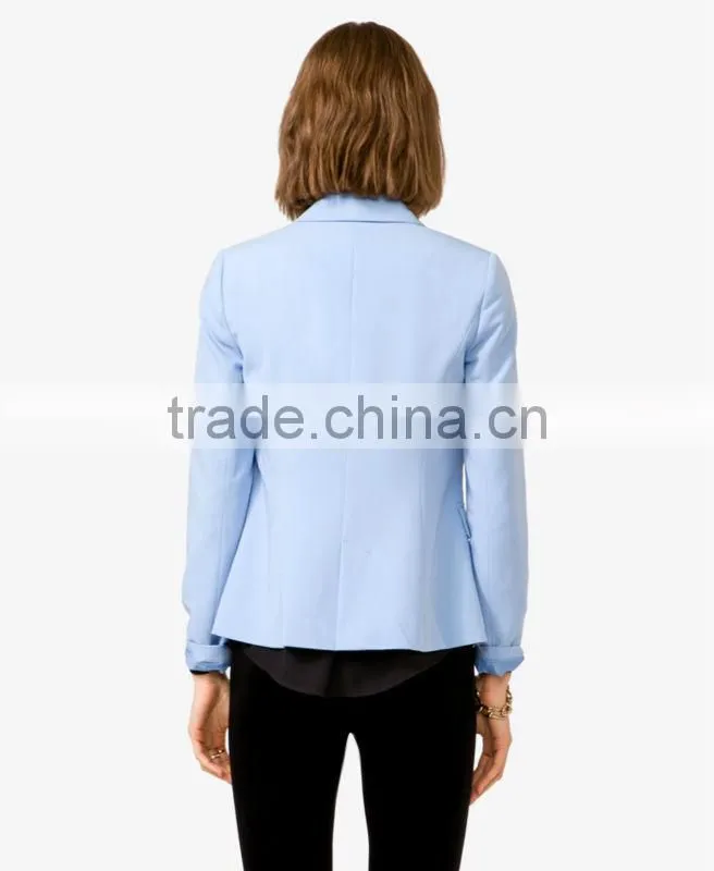 School Marled Button Blazer