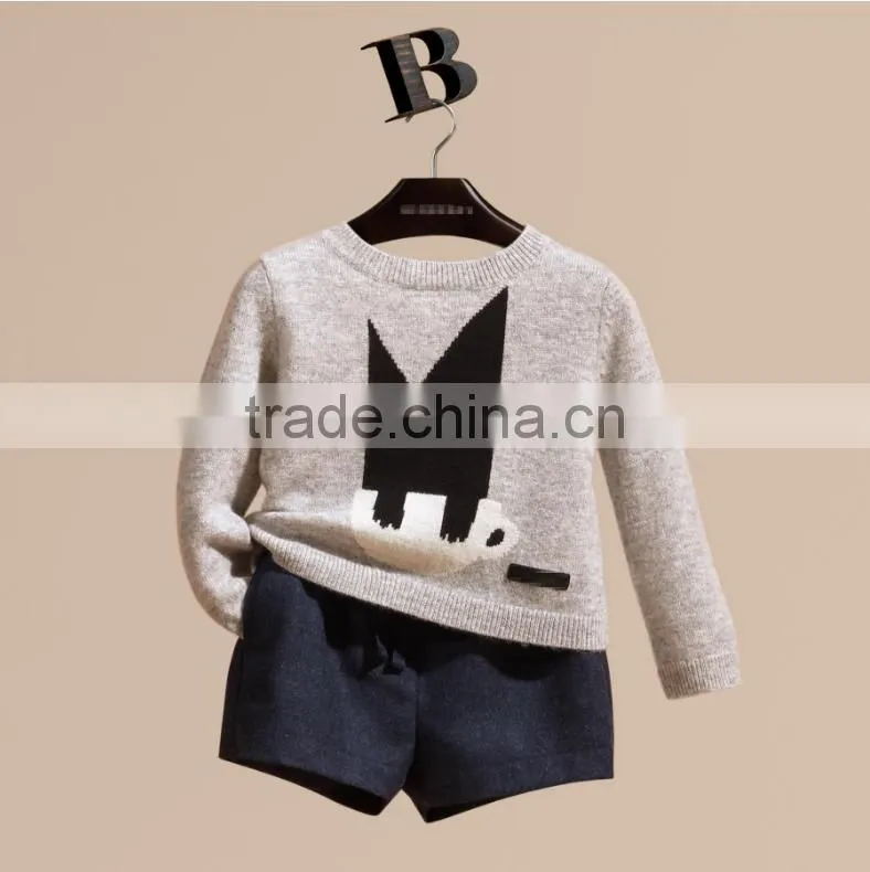 Cat Cartoon Sweater Woolen Sweater Designs For Children