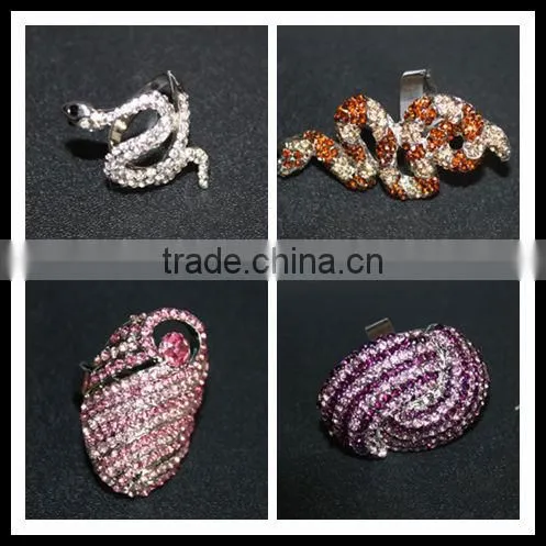hot !wholesale full stone new design finger rings for women