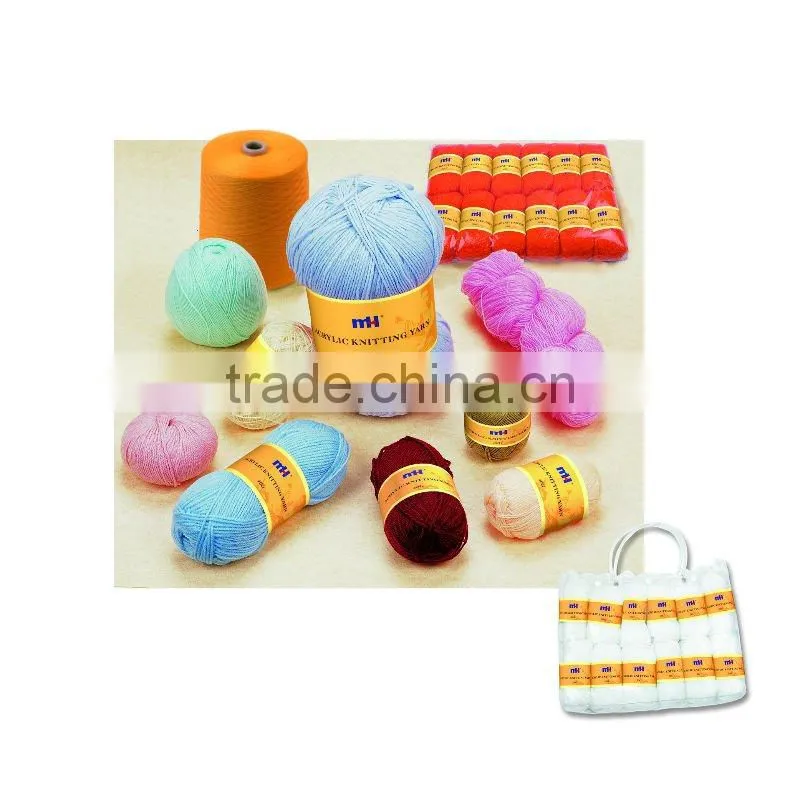 Acrylic polyester fancy yarn