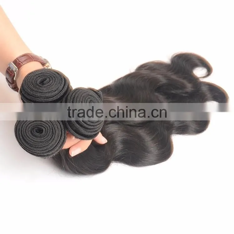 100% Unprocessed Virgin Brazilian Human Hair, Factory Wholesale Brazilian Human Hair Extension