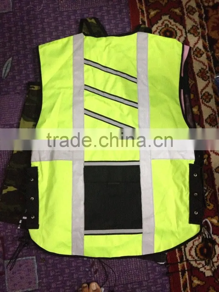 Orange Reflective Vest | Waterproof Reflective Safety Vest For Road Safety Reflecting Vest With Led Light