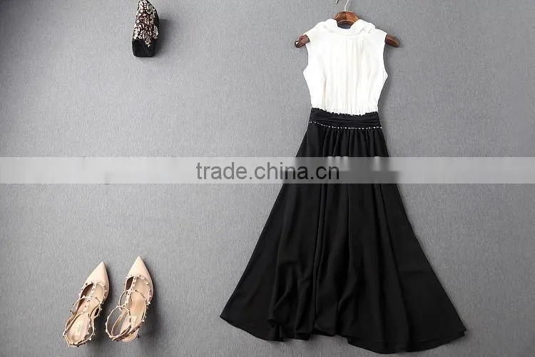 Women Sleeveless Bodycon Long Chiffon Party Cocktail Dresses Ladies Sexy Night Dress Maxi Dress