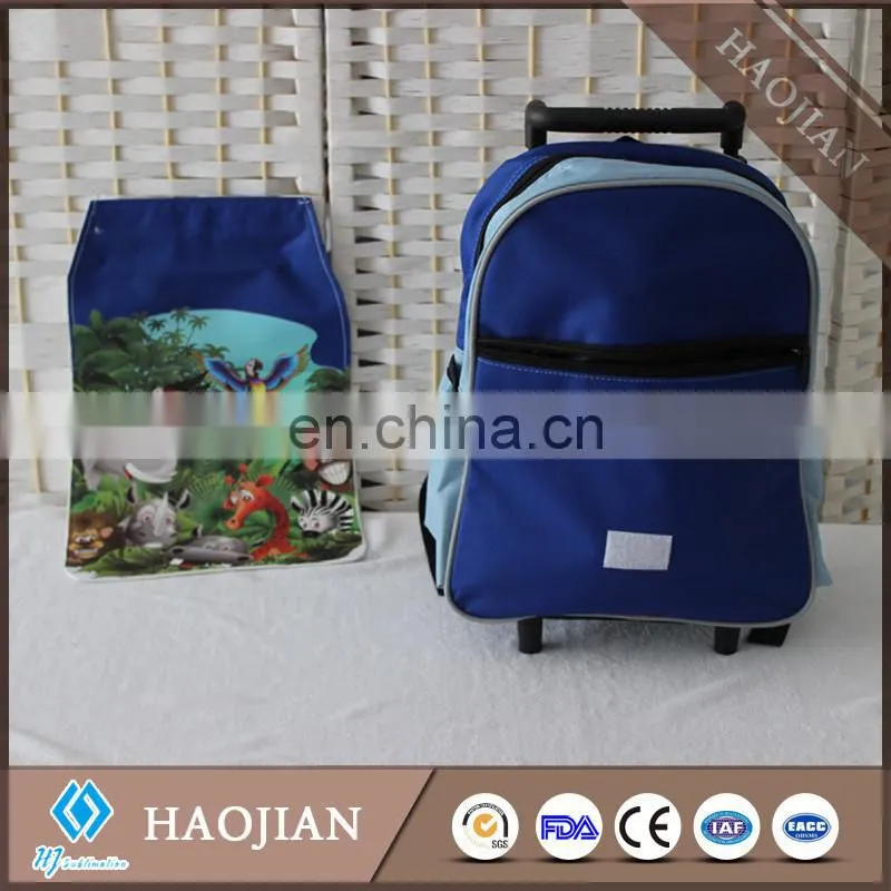 sublimation trolley bag school trolley bag blank sublimation wheeled bags for children