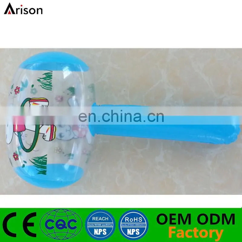 Cheap PVC inflatable hammer for advertising toys