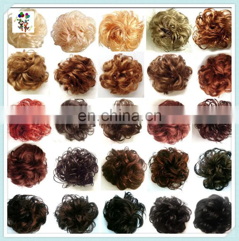 Natural Colors Kids Dome Scrunchy Bun Synthetic Hair Pieces HPC-0125