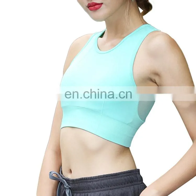 No Moq Wholesale Women Running White Backless Gym Tank Top Blank
