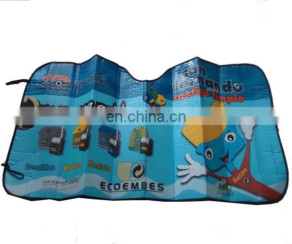 Foldable PE bubble front car sunshades